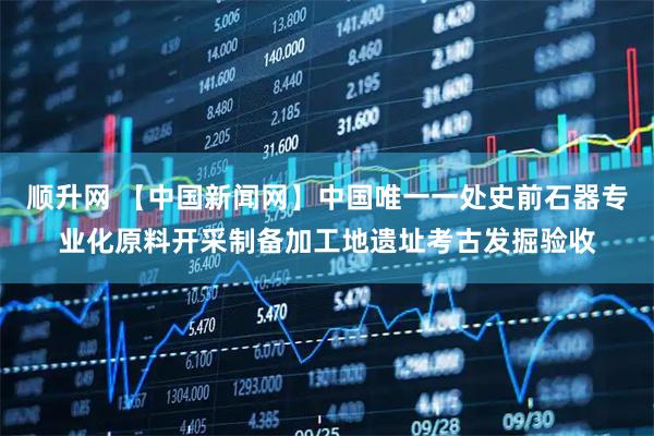 顺升网 【中国新闻网】中国唯一一处史前石器专业化原料开采制备加工地遗址考古发掘验收