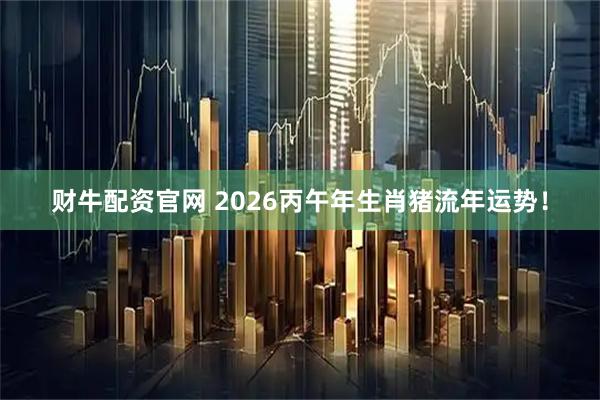 财牛配资官网 2026丙午年生肖猪流年运势！