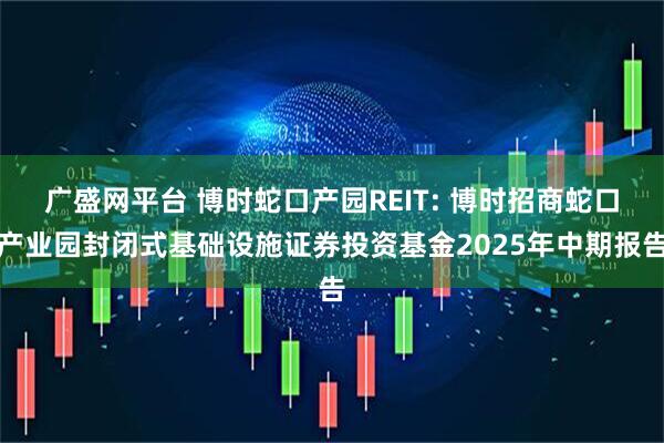 广盛网平台 博时蛇口产园REIT: 博时招商蛇口产业园封闭式基础设施证券投资基金2025年中期报告